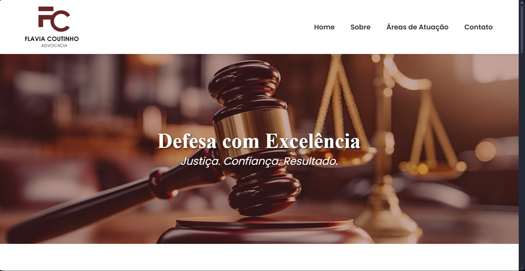 Website Flavia Advocacia